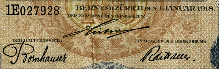 100 Franken, 1918