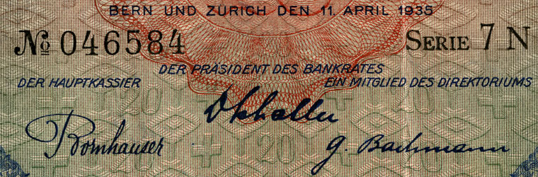 20 francs, 1935