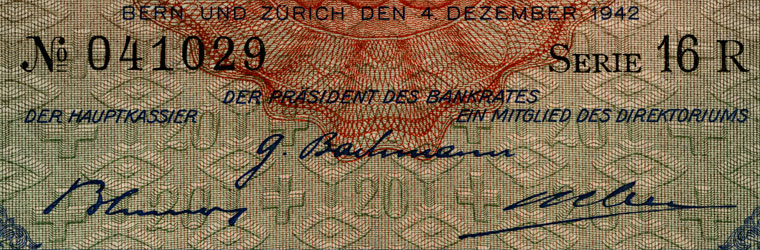 20 Franken, 1942