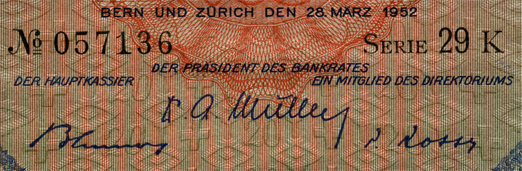 20 Franken, 1952