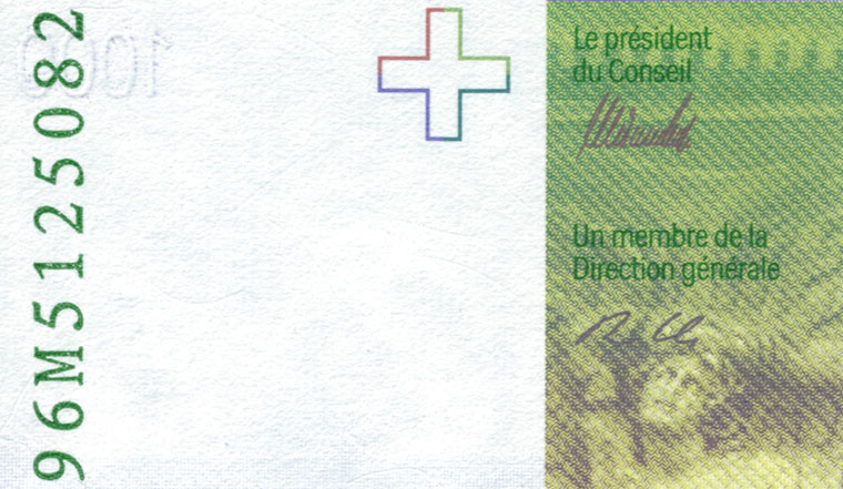 1000 francs, 1996