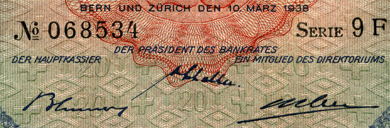 20 Franken, 1938