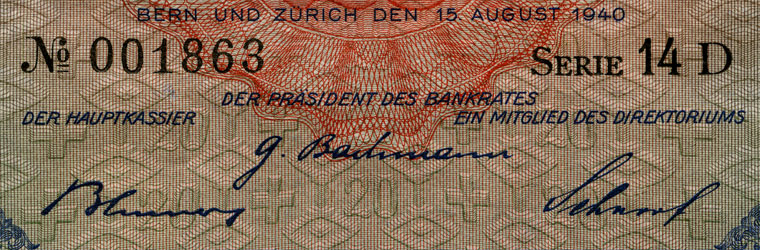 20 Franken, 1940