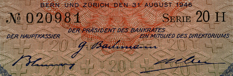 20 francs, 1946