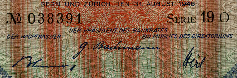 20 francs, 1946