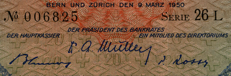20 francs, 1950