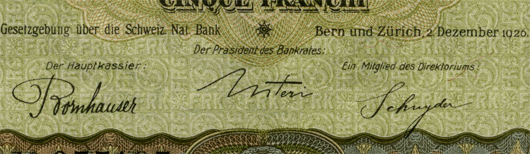 5 francs, 1926