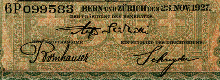 50 Franken, 1927